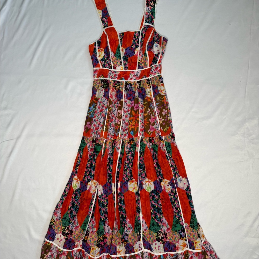 Anthropologie Multicolor Floral Maxi Dress